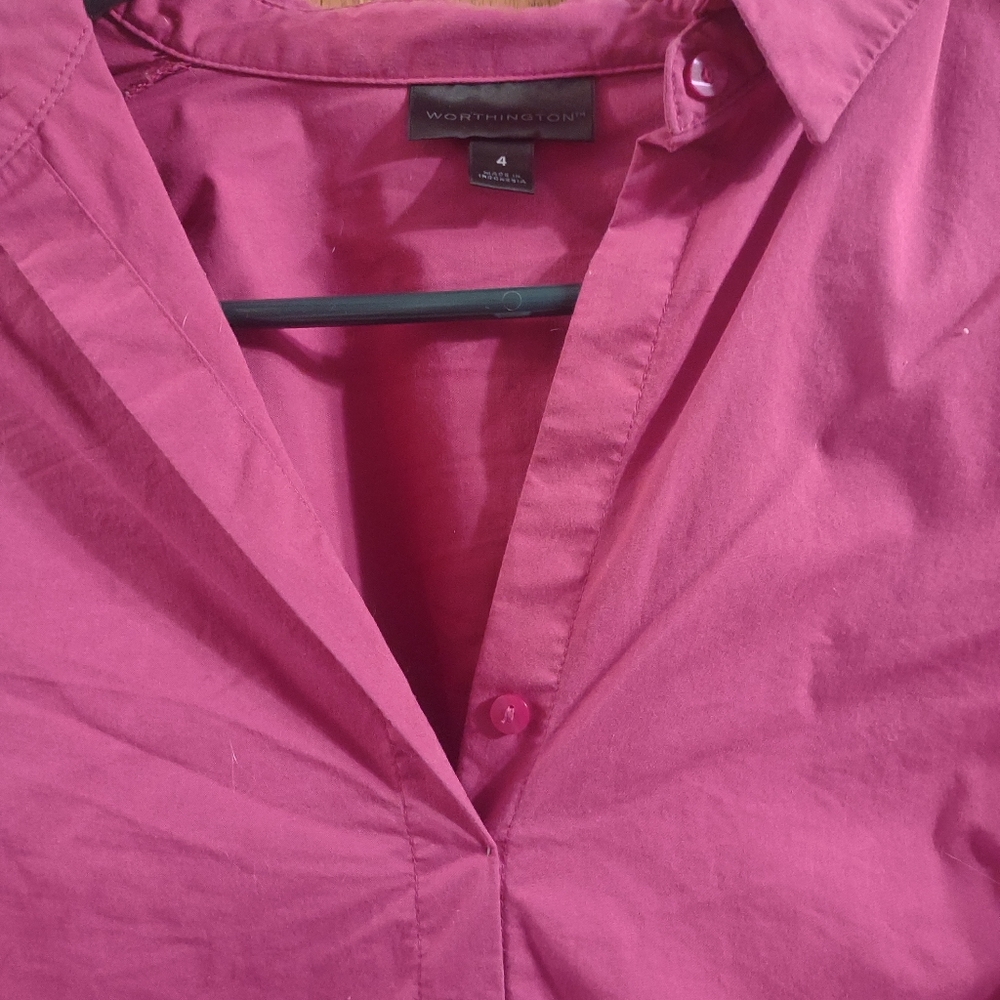 Deep Pink Dress Shirt